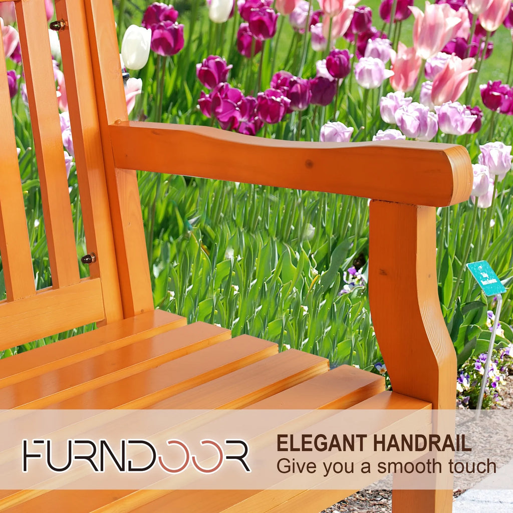 3 Person Wood Outdoor Bench G916