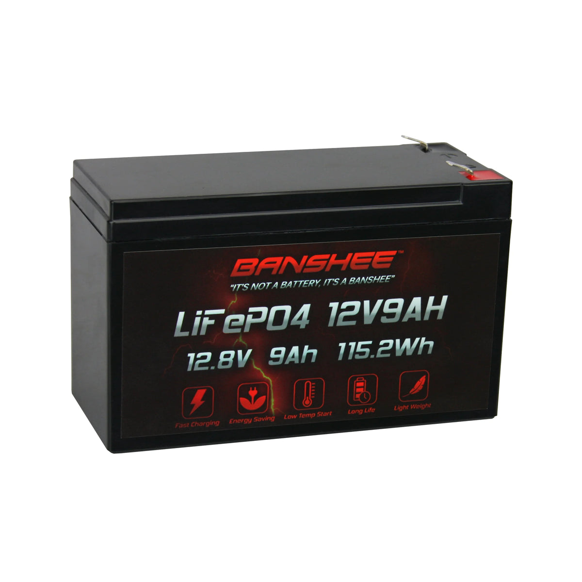 12 Volt 9AH Rechargeable Lithium ion Battery I33997