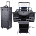 Black Rolling Makeup Case Lockable F245284