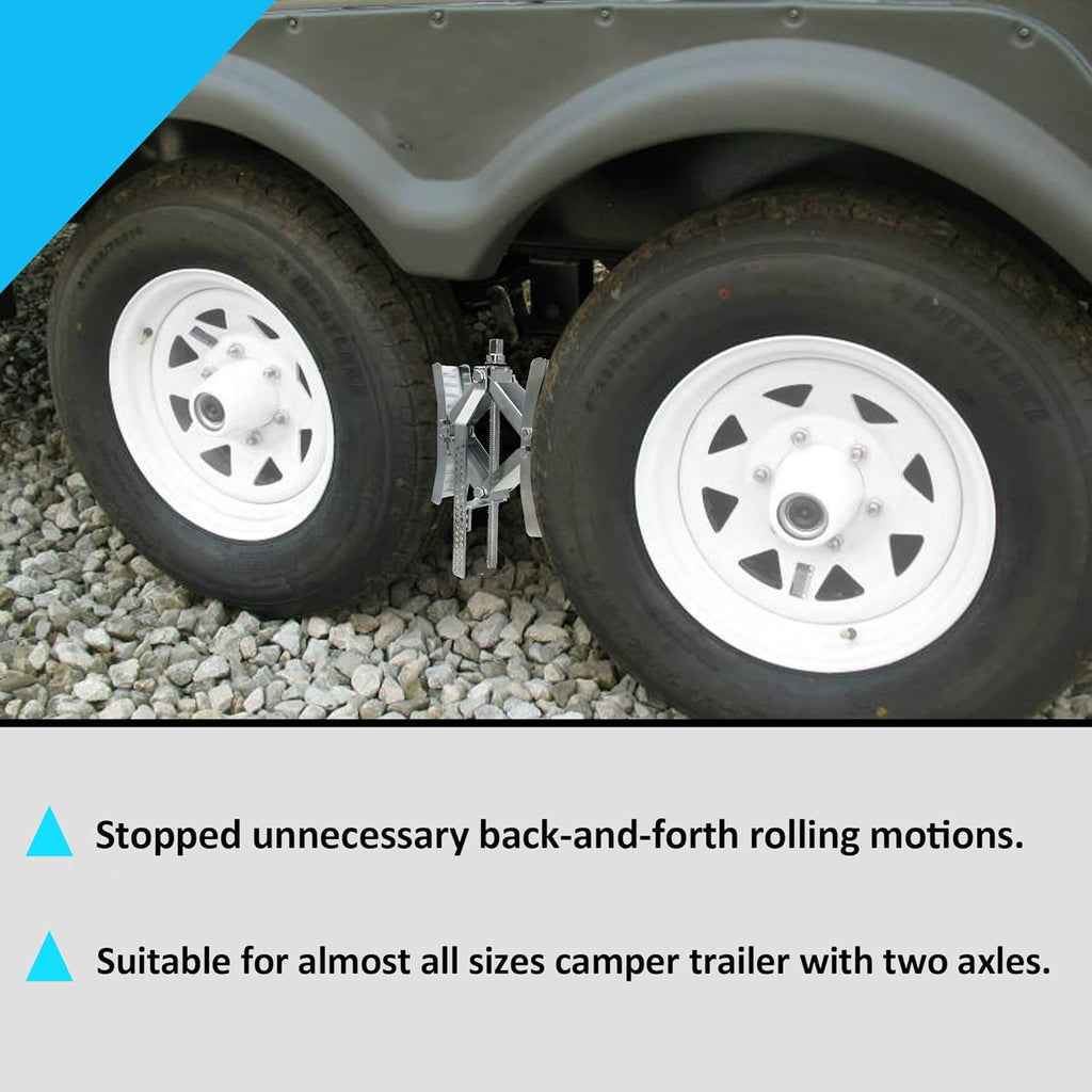 Camper Wheel Chock Stabilizer with Handle and Locks 2 Pack B863
