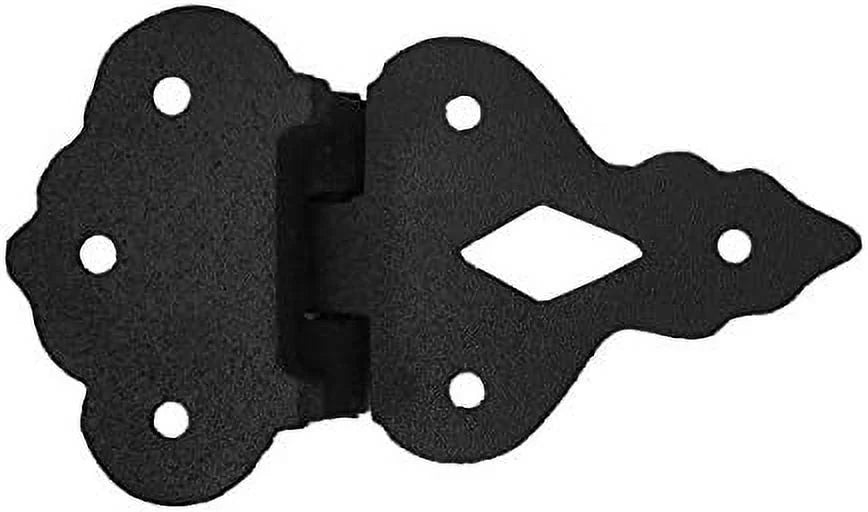 Black Wrought Iron Cabinet Hinge 3/8 In Offset Pack Of 2 U22825