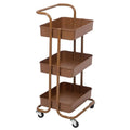 3 Tier Mobile Storage Caddy in Caramel P863