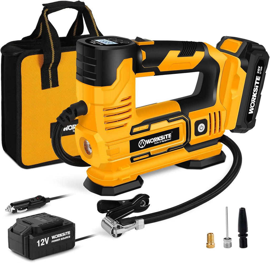 20V Cordless Tire Inflator Air Compressor with Digital Pressure Gauge T216