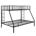 Black Twin Over Full Metal Bunk Bed X830