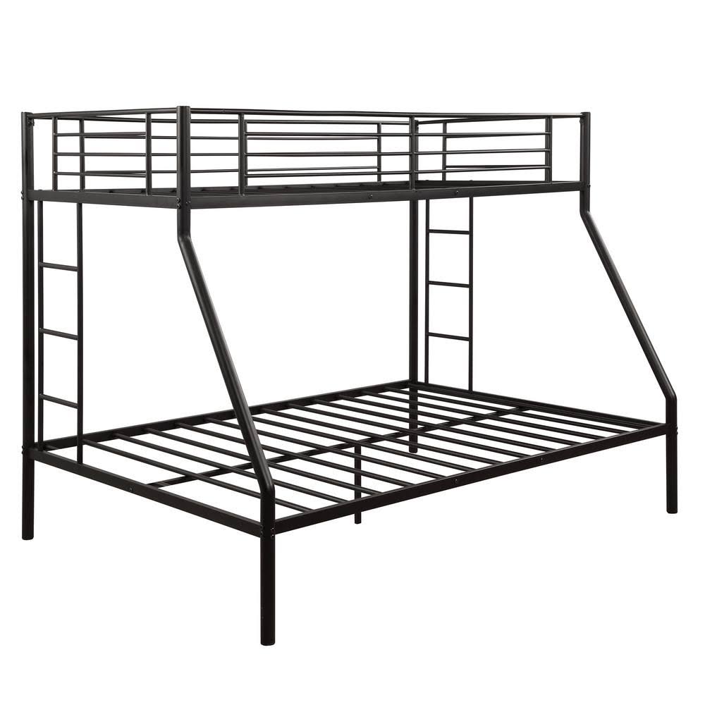 Black Twin Over Full Metal Bunk Bed X830