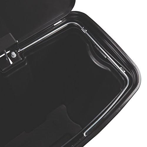 Black 13.2 gal Plastic Step-On Trash Can F45048