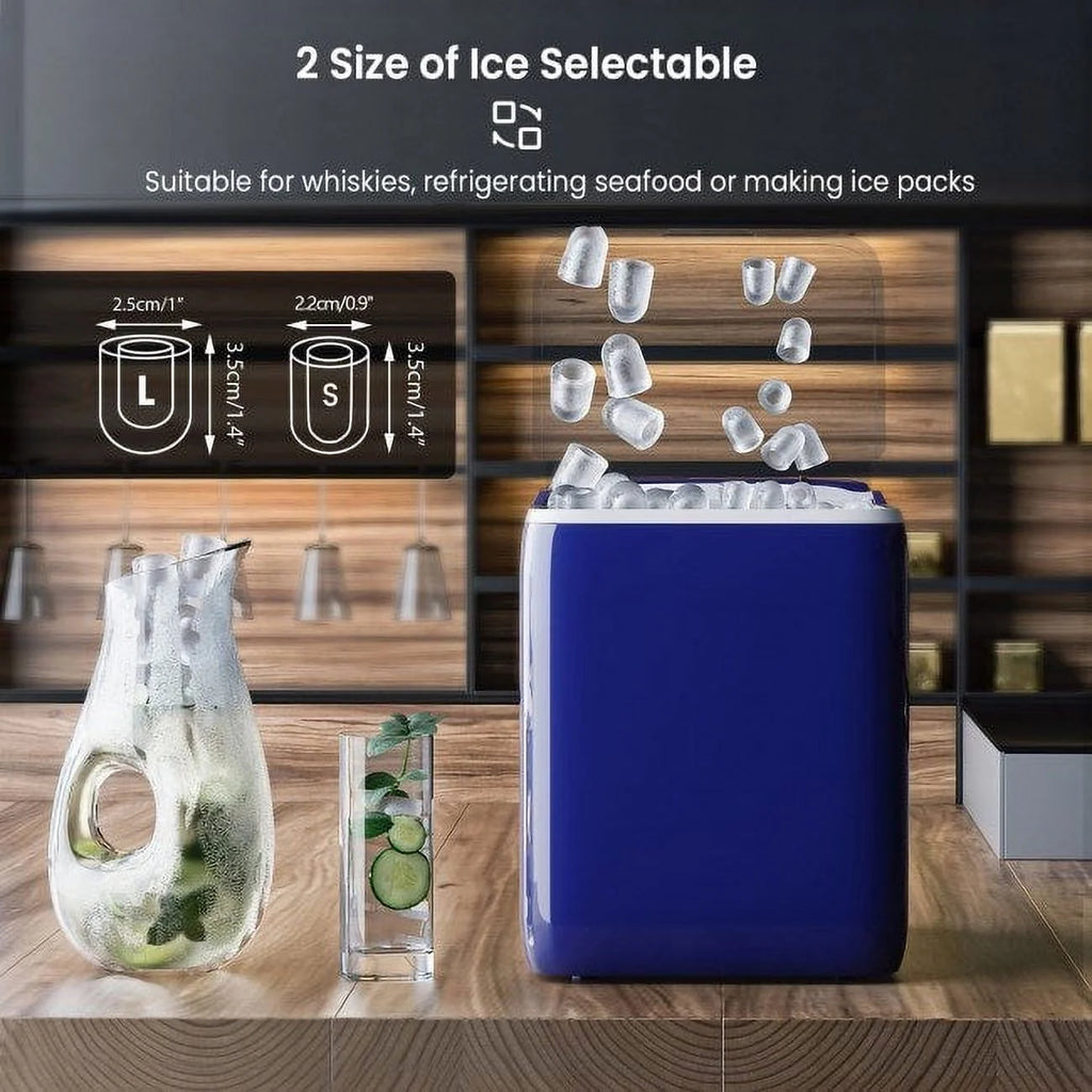 Portable Countertop Ice Maker Machine with Scoop C282