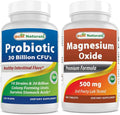 Probiotic 10 Strains & 30 Billion CFU & Magnesium Oxide 500 mg R32818