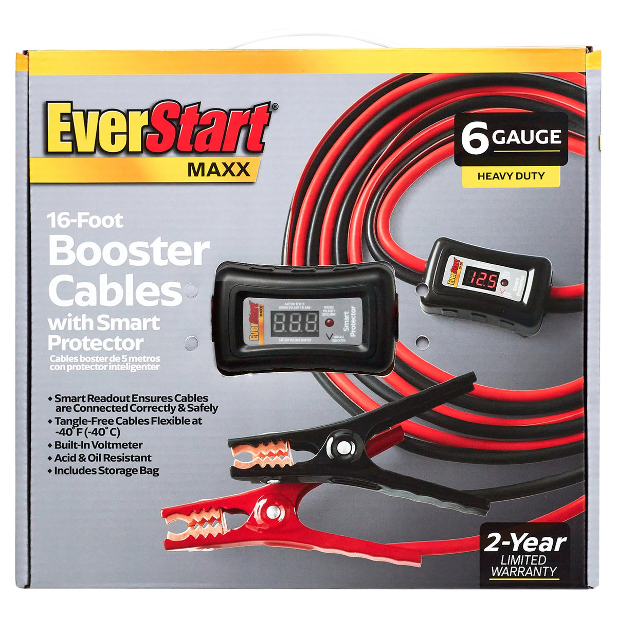 6-Gauge Heavy Duty 16-Foot Booster Cables Q79767