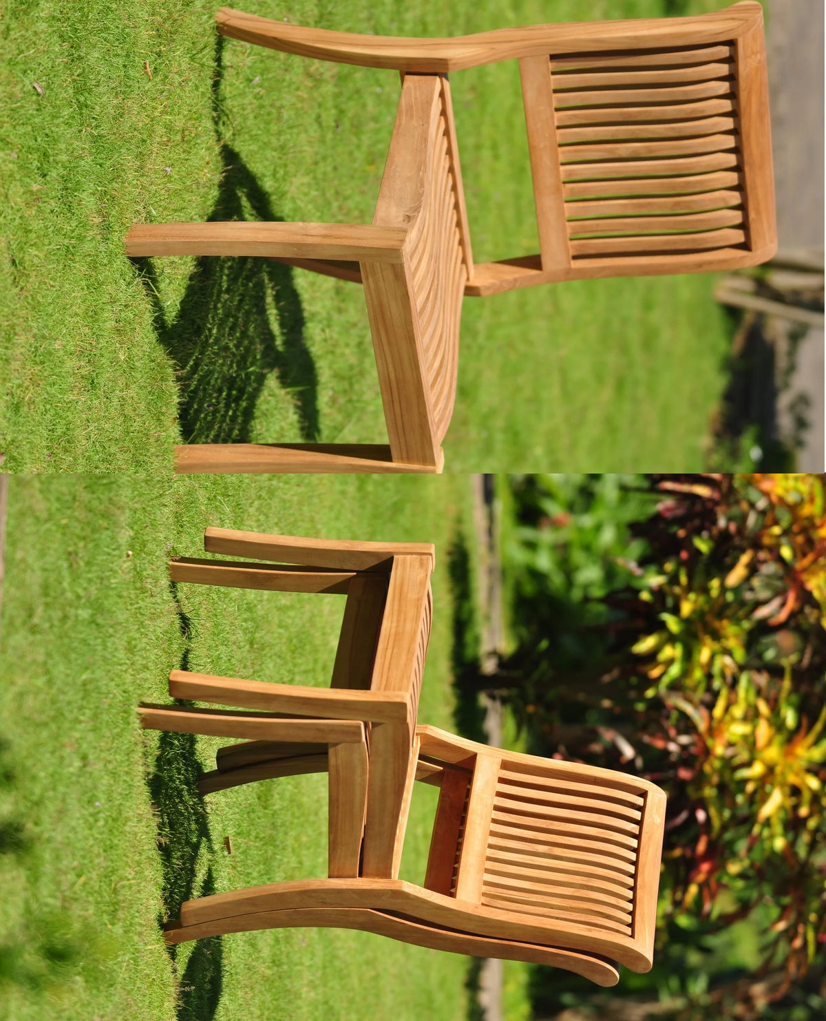 7 Pc Teak Dining Set with 60" Round Table and 6 Chairs O617279