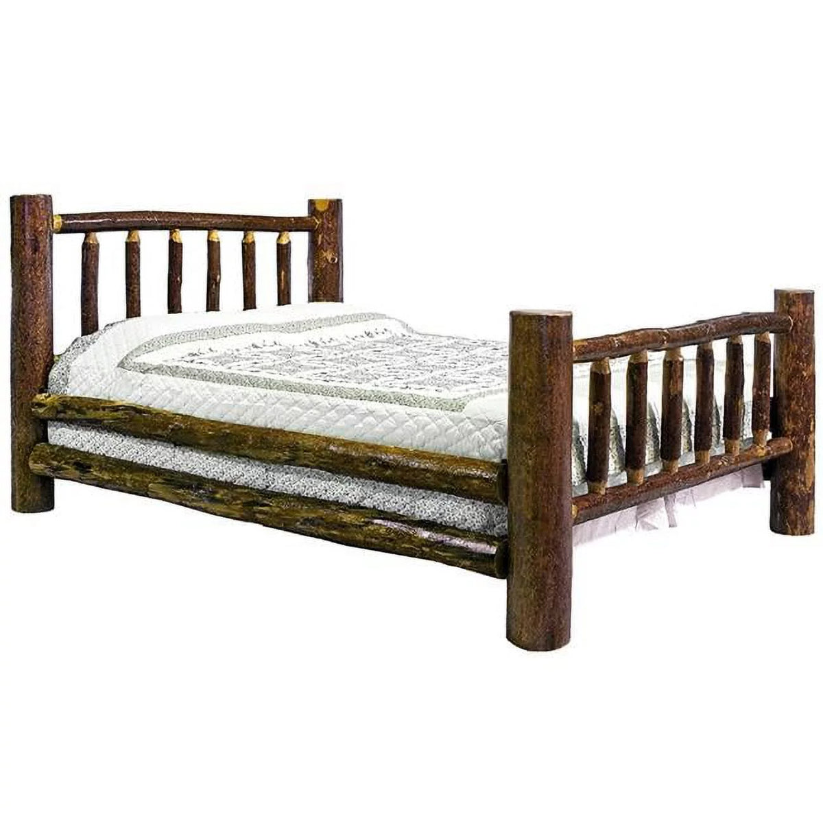 Twin Bed with Laser Engraved Moose R763893