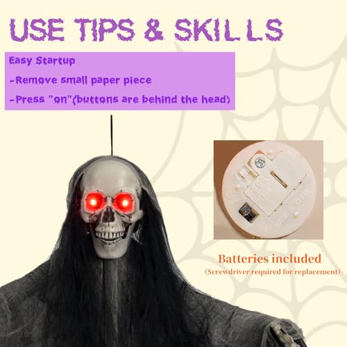 3 Pack Lighted Up Eyes Halloween Hanging Decorations I257