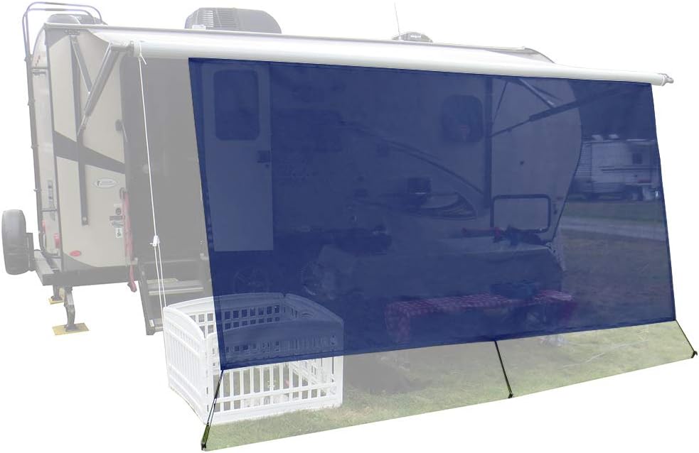 Black Mesh RV Awning Sunshade W3831