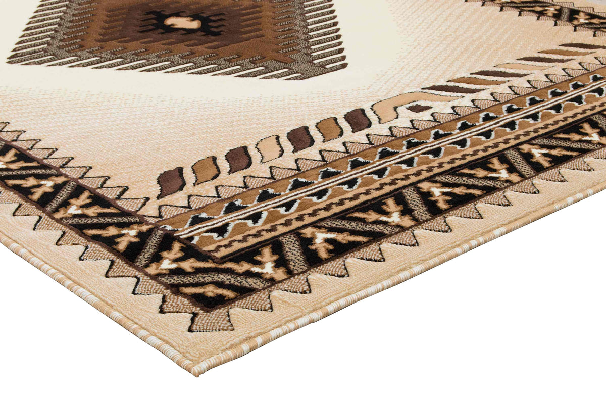 Southwestern 7' 8" x 10' Faded Tribal Area Rug B9096