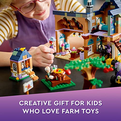Organic Farm House Set with Toy Horse, Stable, Tractor and Trailer plus Animal Figures S23179