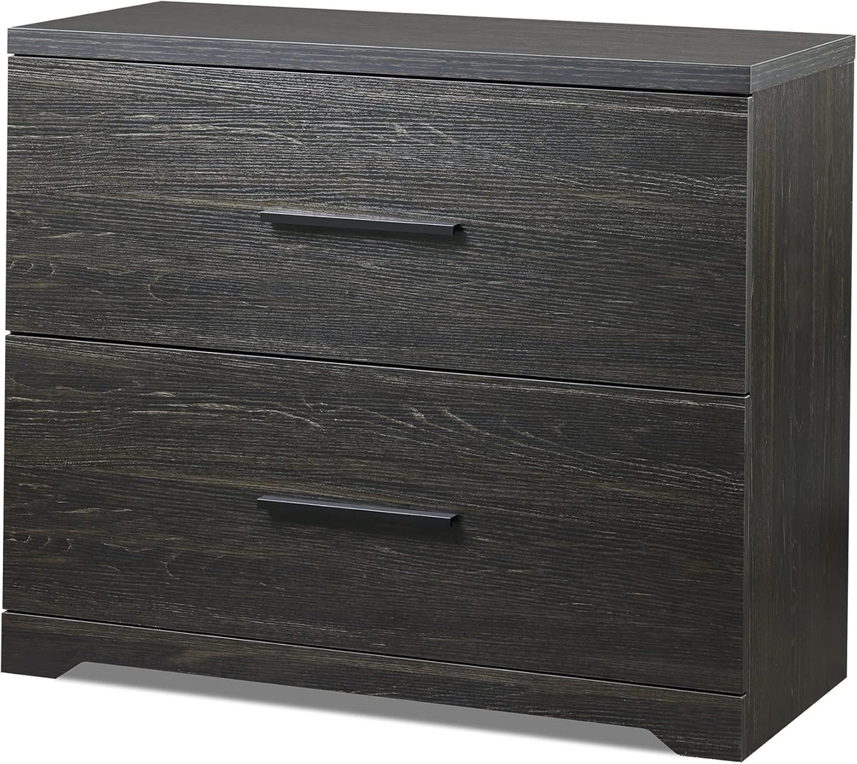 Walnut 2 Drawer Wood Lateral File Cabinet U4780