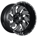 Gloss Black Milled 22x12 Fuel D574 Cleaver H5679