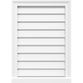 Vertical Surface Mount PVC Gable Vent V758