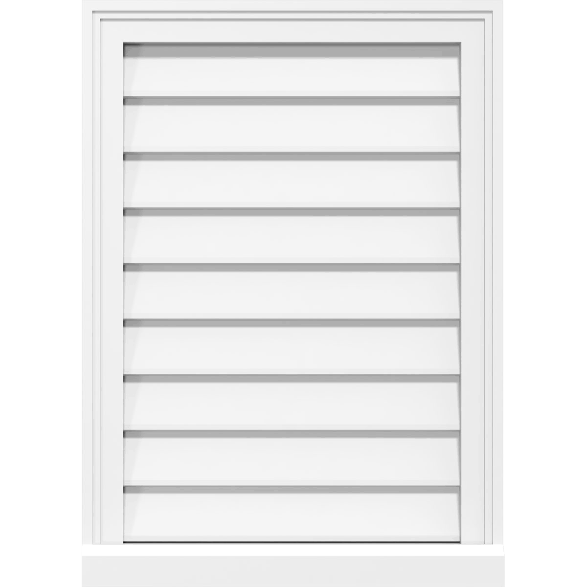 Vertical Surface Mount PVC Gable Vent V758