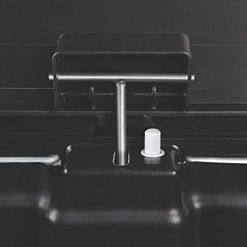 Black 13.2 gal Plastic Step-On Trash Can F45048