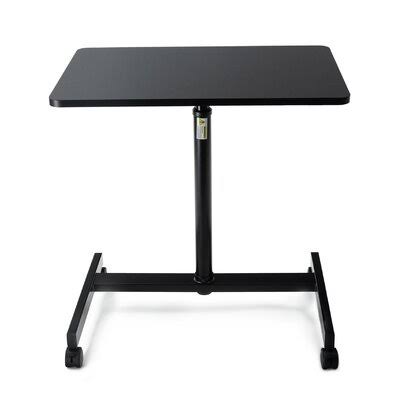 Black Pneumatic Height Adjustable Sit and Stand Laptop Desk U246