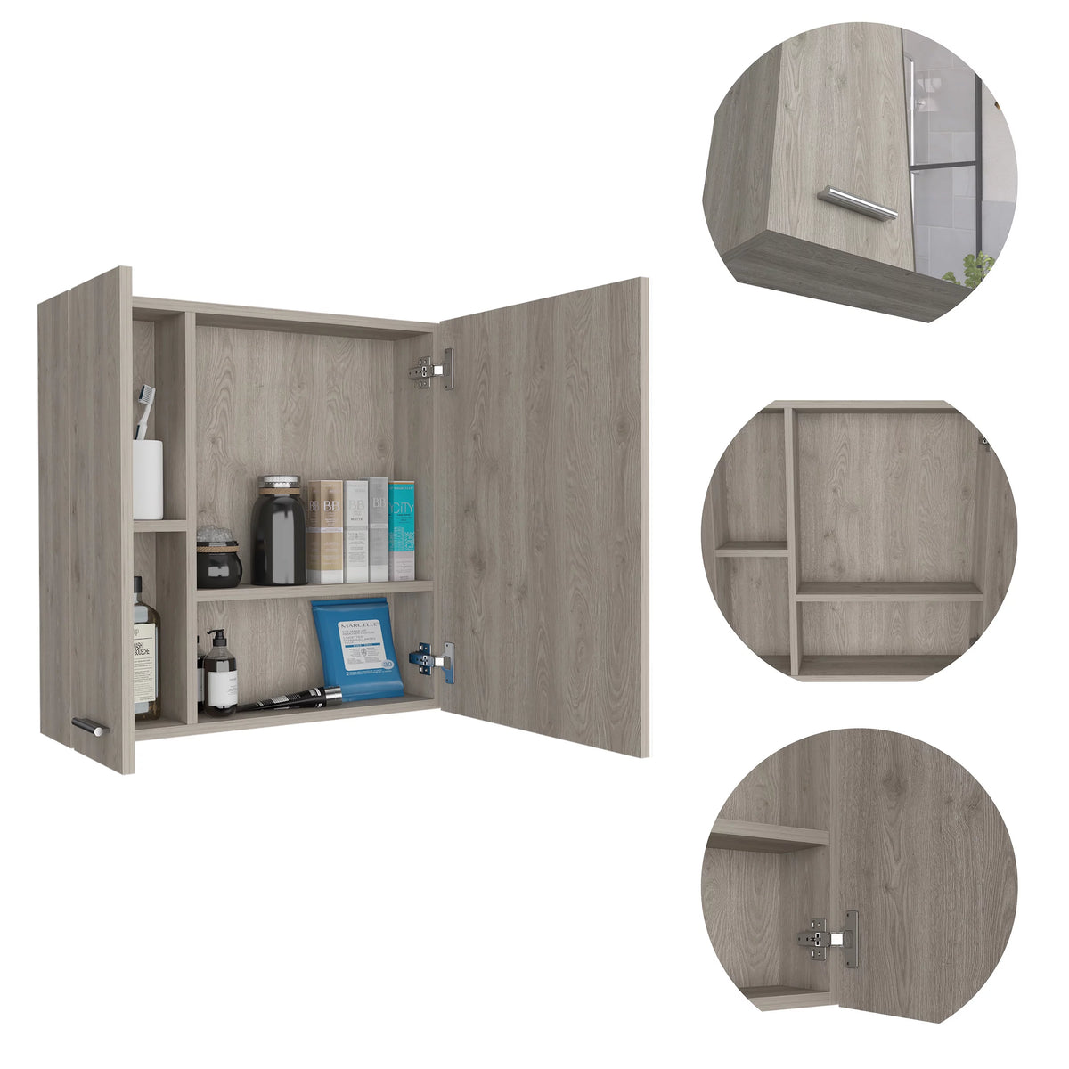 4-Shelf Medicine Cabinet U8604