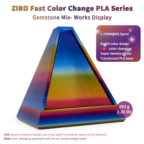 1.75mm Sparkle Glitter PLA 3D Printing Filament 1kg Spool P897