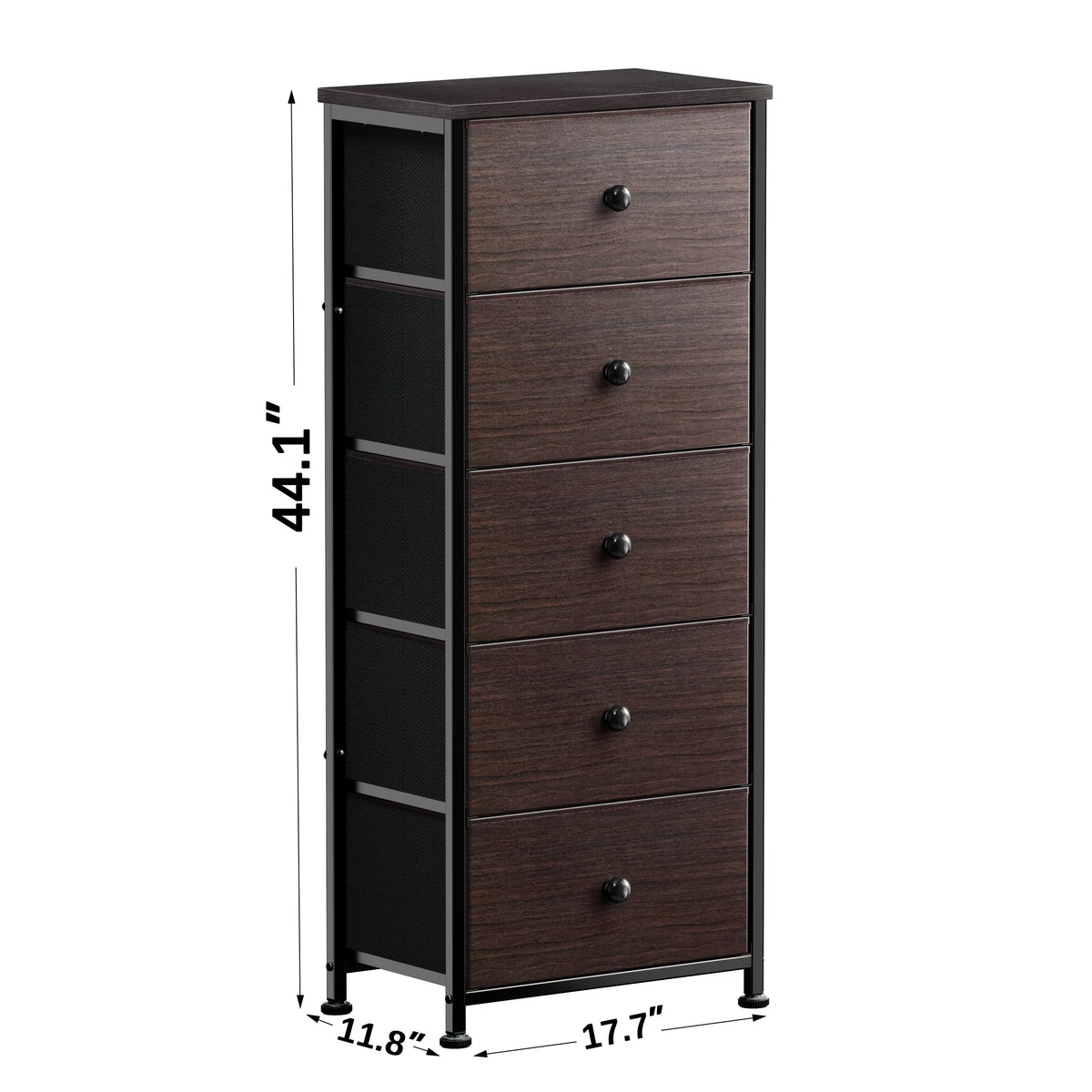 Rustic Brown 5 Drawer Dresser Y173573