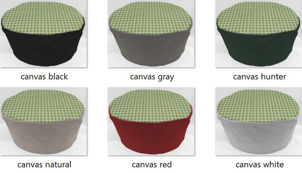 Green & White Checked Slow Cooker Cover P77036