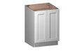 White 2 Door 1 Shelf Base Cabinet J67093
