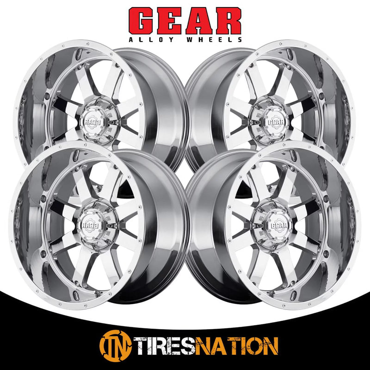 20x12 8x165.1 -44et Chrome Plated Wheel A57835
