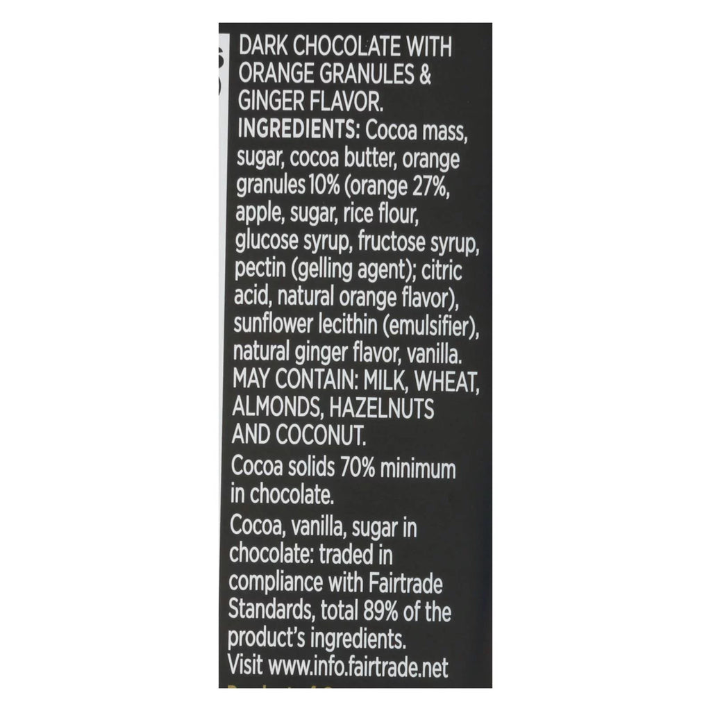 Dark Chocolate Bar 3 Oz Pack Of 12 Q33550