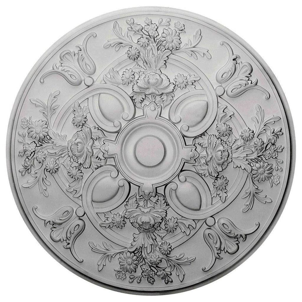 31 1/4x22OD x 2 1/4x22P Hand-Painted Ceiling Medallion X70104