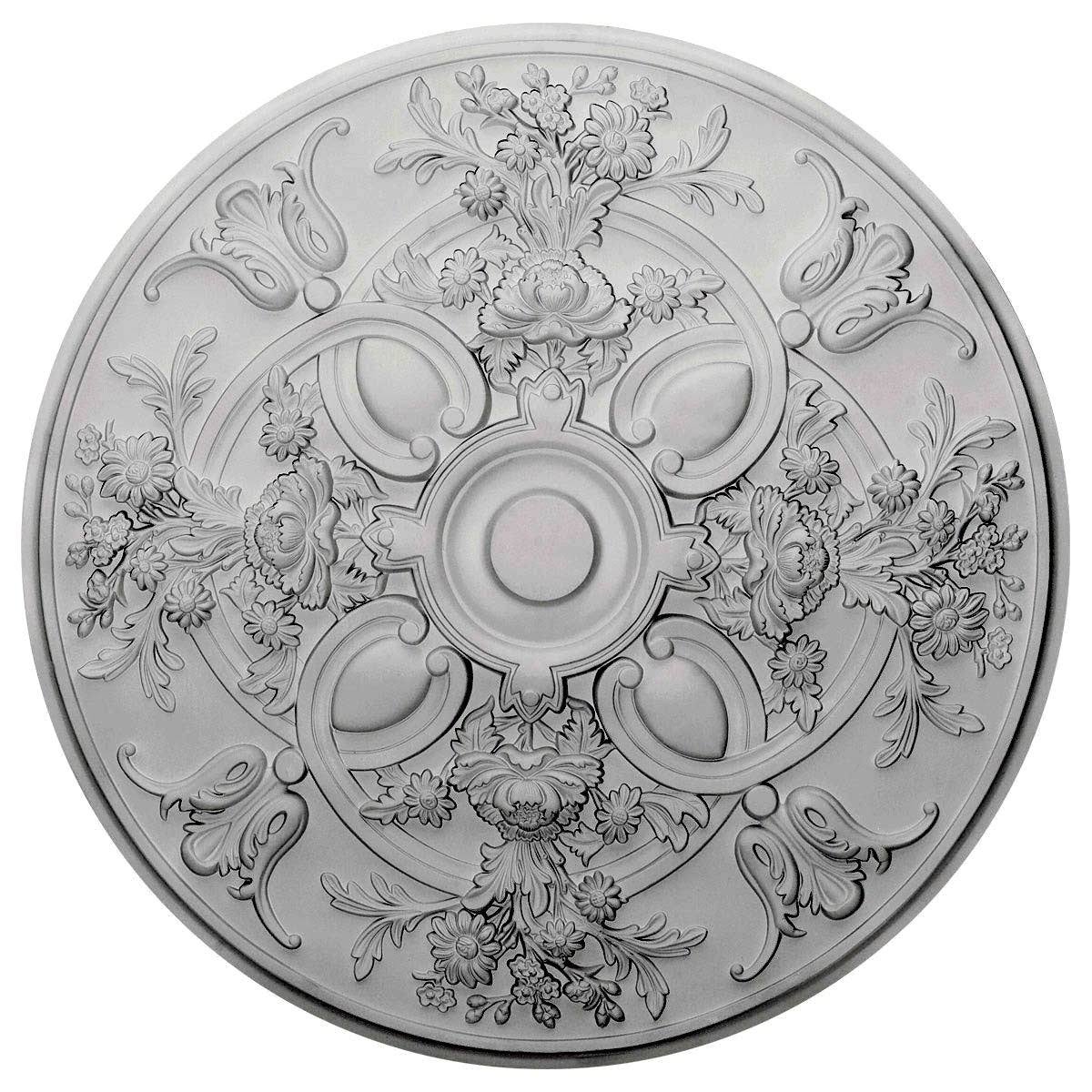 31 1/4x22OD x 2 1/4x22P Hand-Painted Ceiling Medallion X70104