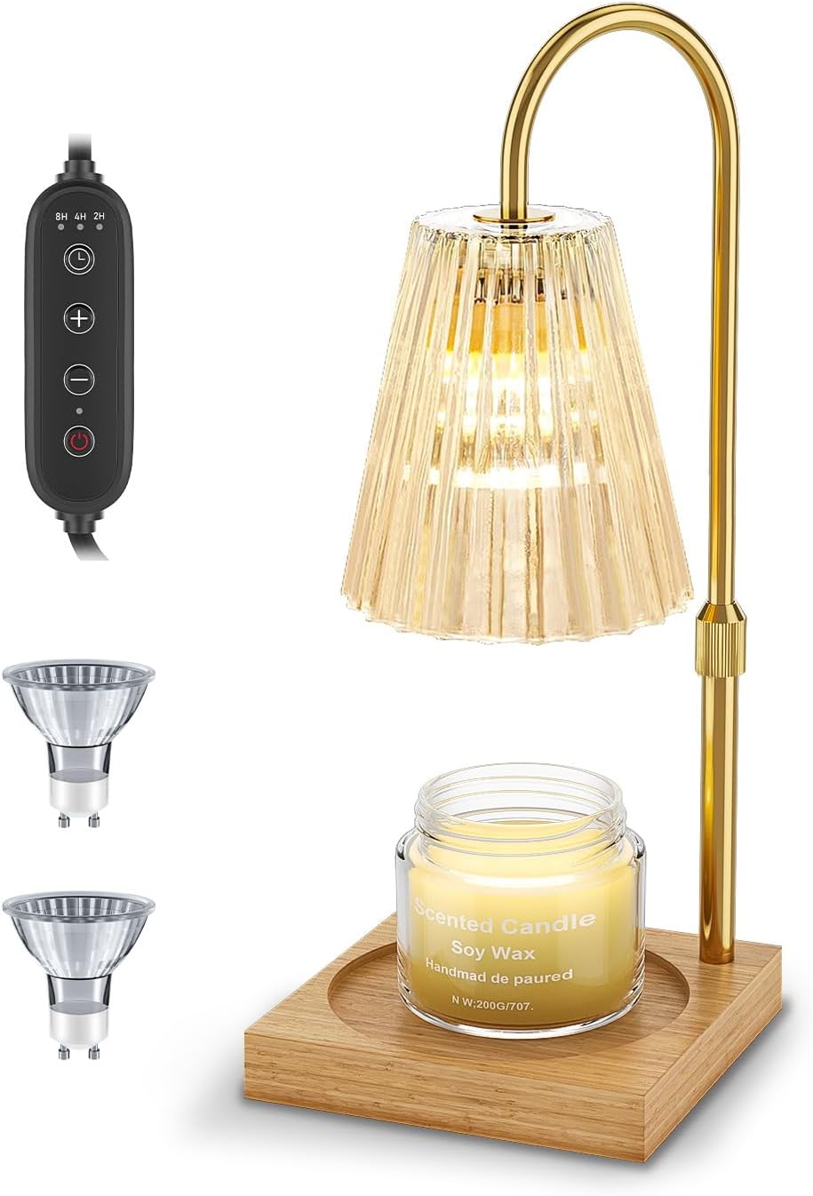 Candle Warmer Lamp with Timer, Dimmable, Adjustable Height M193