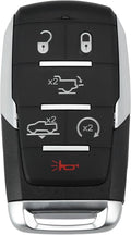 Replacement Keyless Entry Remote Car Key Fob 6 Buttons with Door Key W821