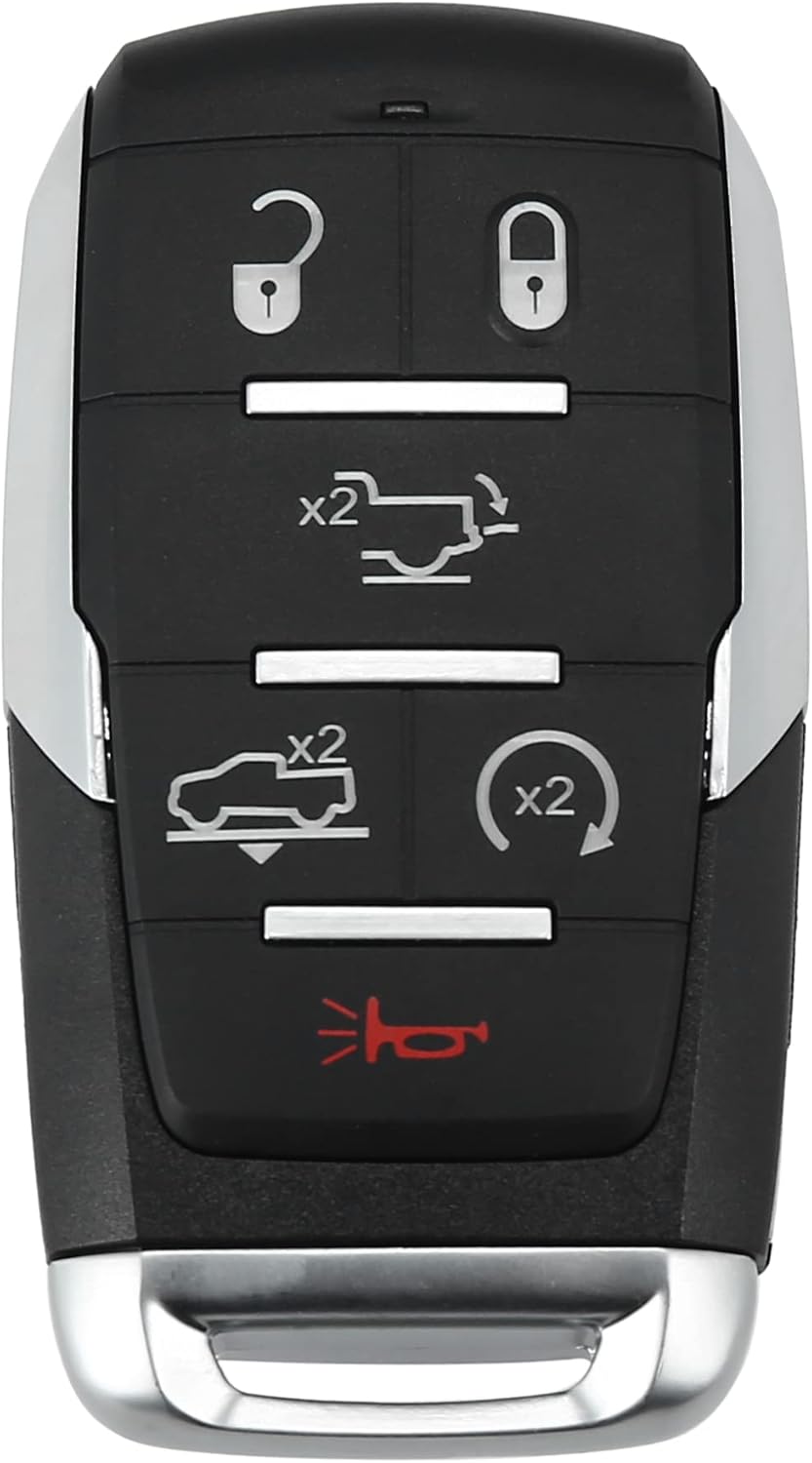 Replacement Keyless Entry Remote Car Key Fob 6 Buttons with Door Key W821