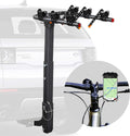 Bicycle Car Rack Bike Hitch Rack Double Foldable Bike Carrier Rack with 2'' Hitch Receiver, Bike Phone Mount, 4 Bike, Pack of 2 H1235