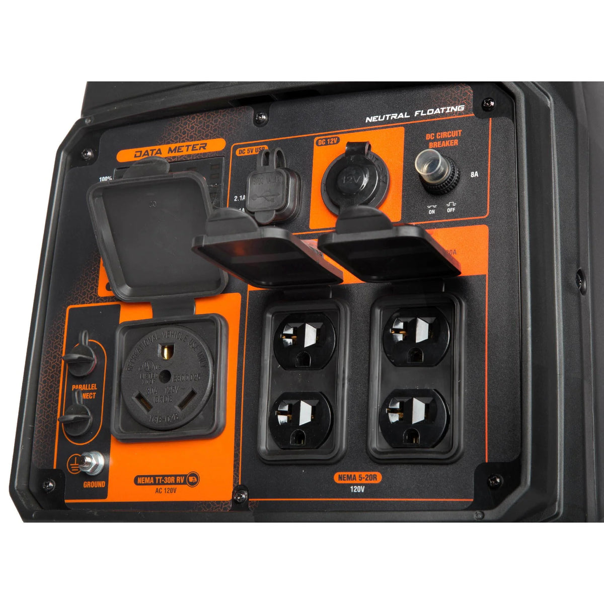 4800-Watt Portable Inverter Generator with Fuel Shut Off V8809