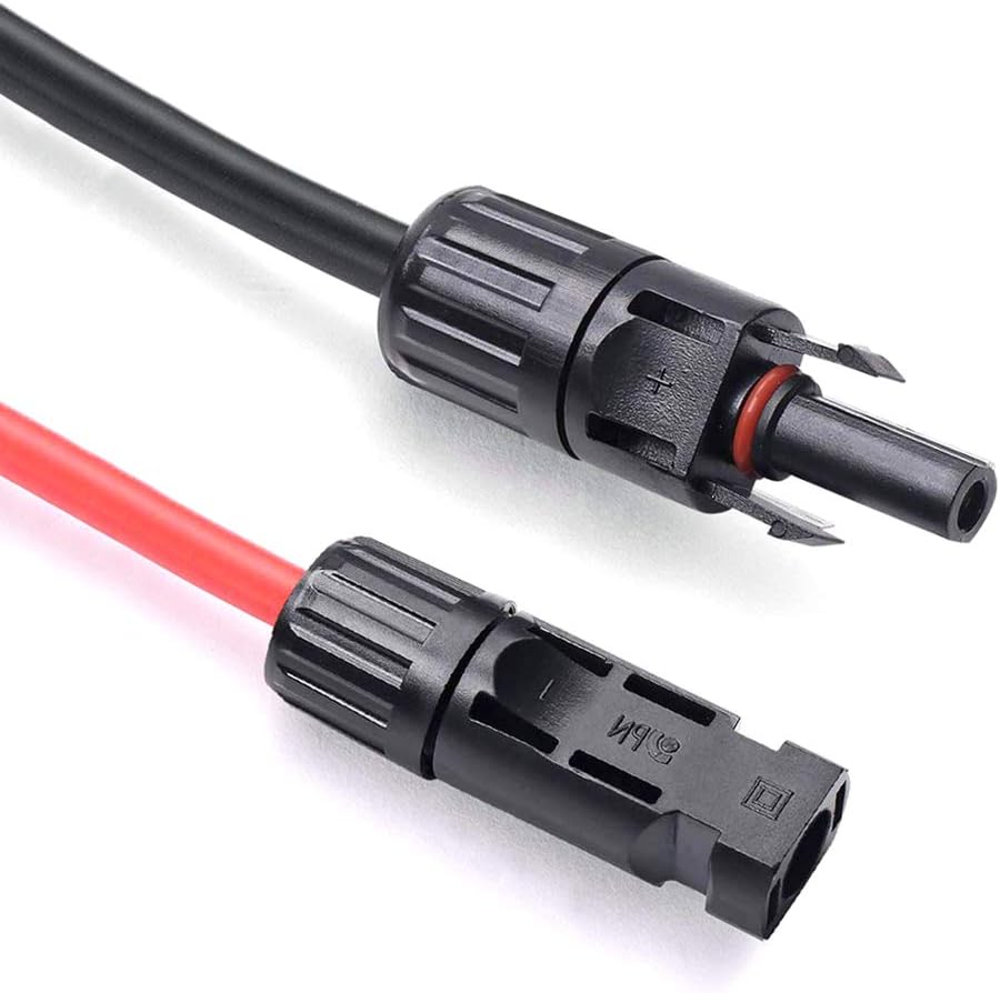 10 AWG 50 Feet Solar Extension Cable with Female and Male Connector R5739