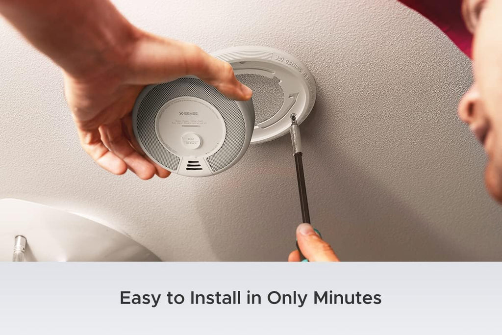 Pack of 3 Wireless Interconnected Smoke and Carbon Monoxide Detector J944246