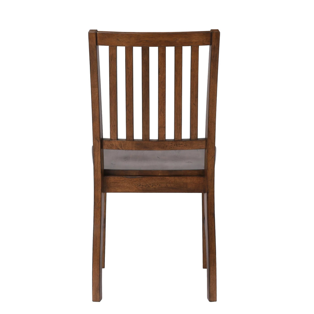 5-Piece 60" Rectangular Wood Dining Set in Brown C70209