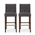 Charcoal Espresso Barstools G7681