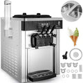 Commercial Ice Cream Machine 5.3 to 7.4 Gal. per Hour 3 Flavors Soft Serve H295