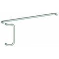 1x22 Round 12x22 Center to Center Offset Door Pull and Push Set with Fasteners - Bright Brass U210584
