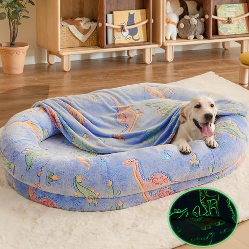 Navy Large Orthopedic Pet Sleeping Bed A22864