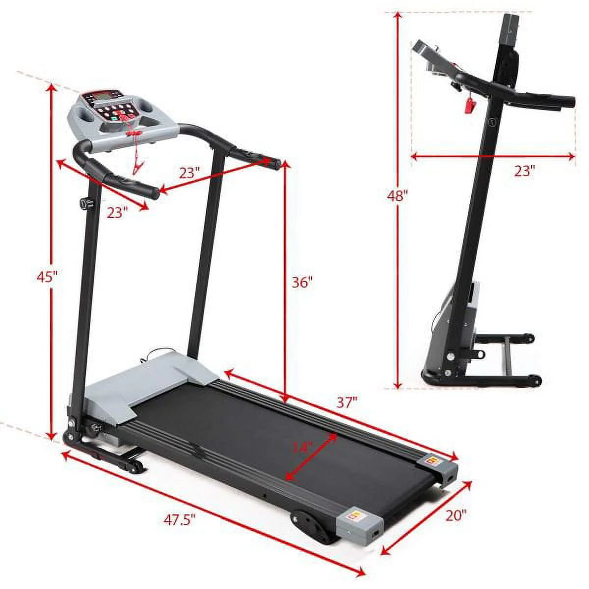 Folding Electric Treadmill 7.0 MPH D60330