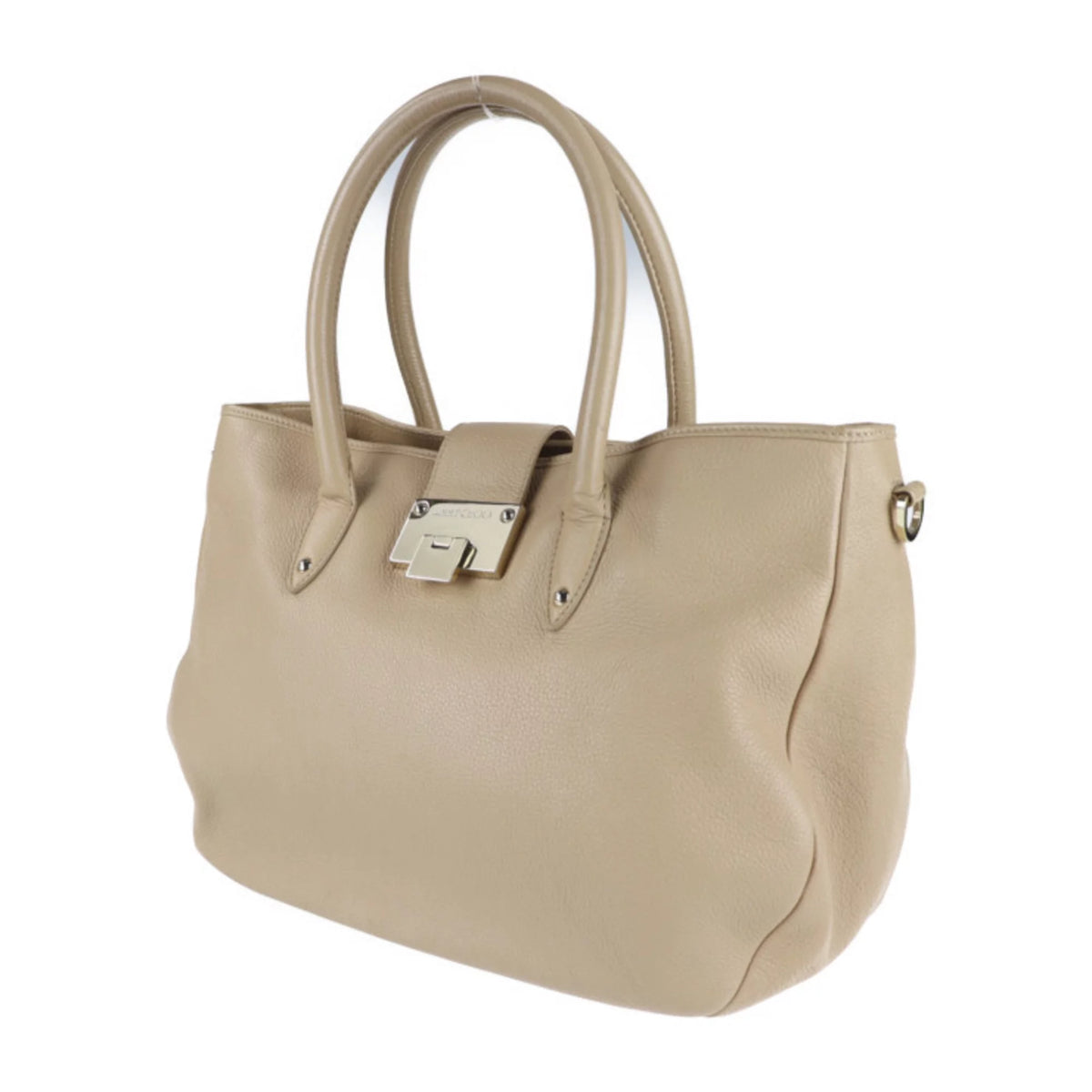 Pre-Owned Beige Leather 2WAY Shoulder Bag T1895