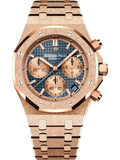 Frosted Gold Chronograph Blue Dial 41mm F3745