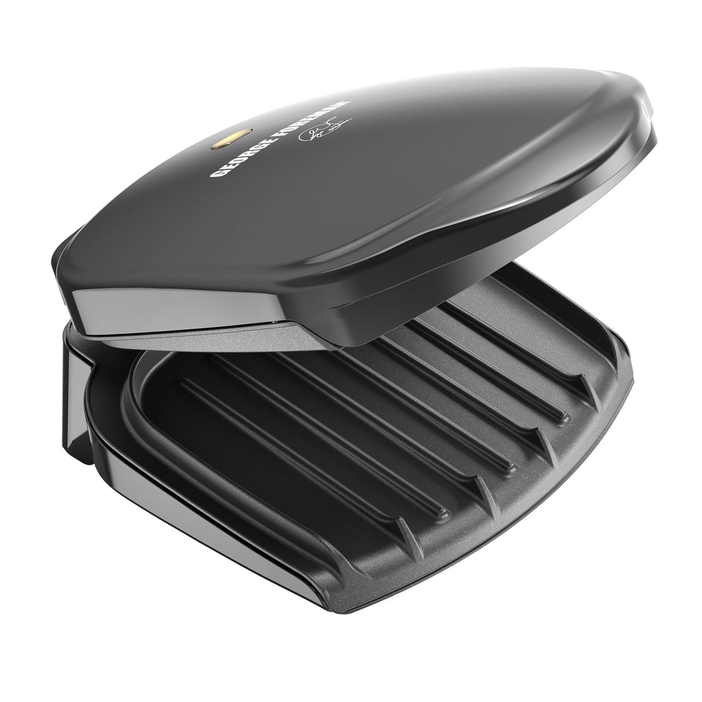 2-Serving Electric Indoor Grill and Panini Press, Black Q481